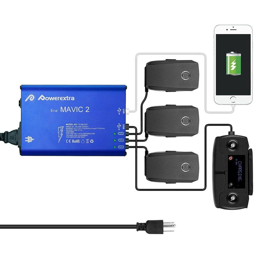 Multicharger for DJI Mavic 2 Intelligent Flight Batteries