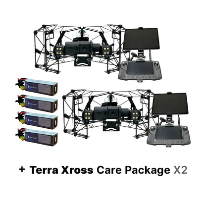 Terra Xross 1 Dual Drone Package with Extra Batteries and Care Coverage