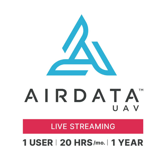 AirData Live Streaming - 1 User, 20 Hours/Month for 1 Year
