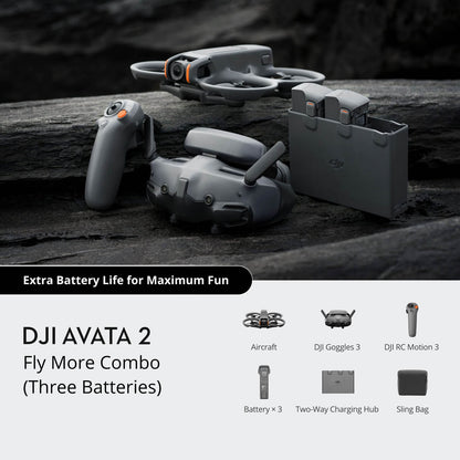 DJI Avata 2 Fly More Combo with 3 batteries