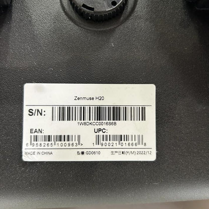 DJI Zenmuse H20 EAN and UPC tag