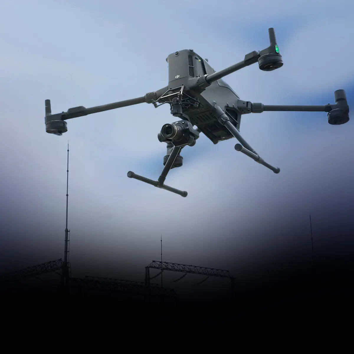 DJI Matrice 400 used in a powerline inspection.