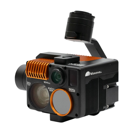 Inspired Flight IF1200A Workswell WIRIS Payload, Workswell WIRIS thermal camera on a Gremsy gimbal