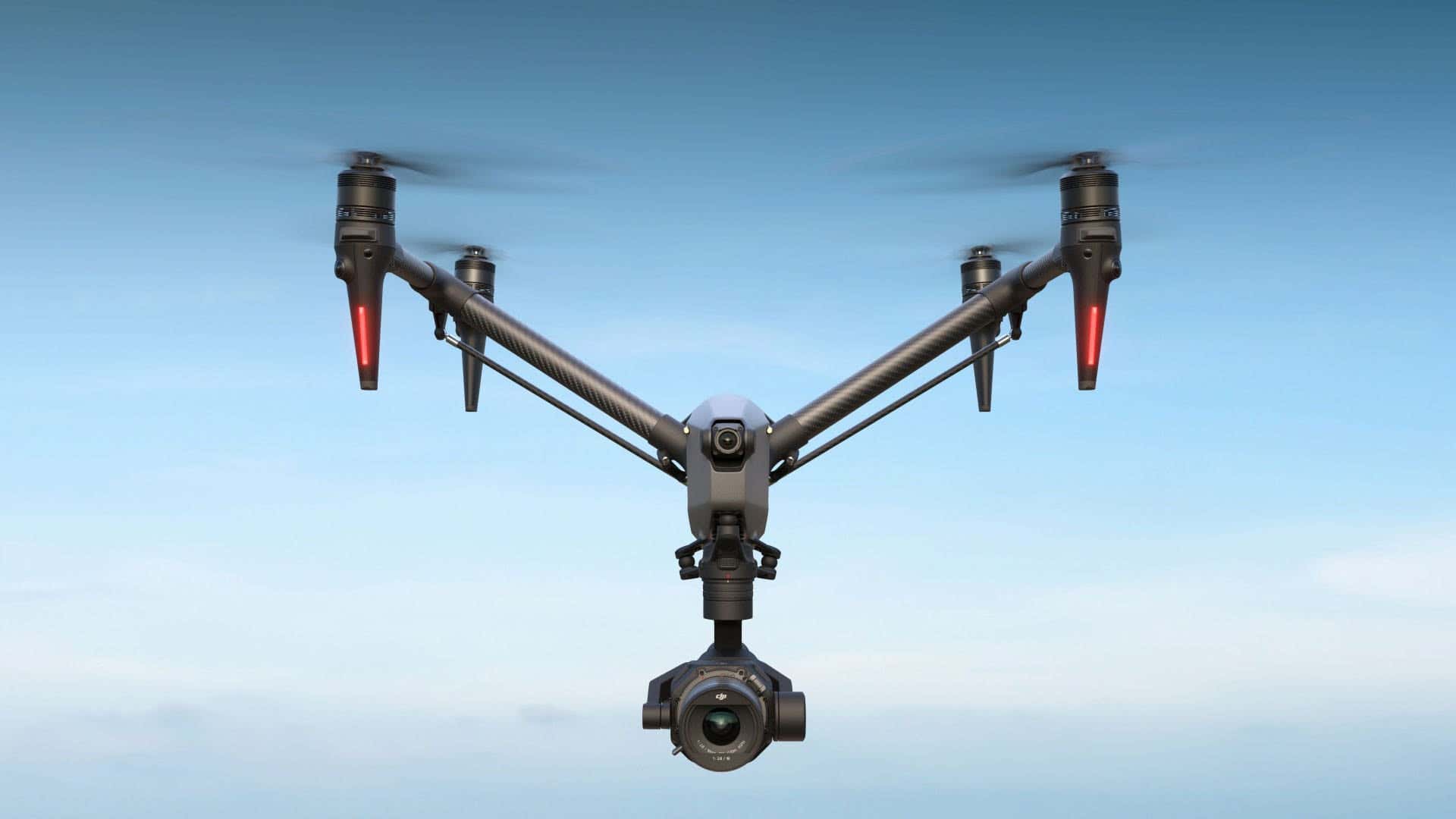 DJI Inspire 3 equipped with gimbal camera and FPV camera